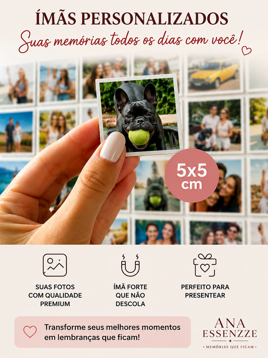 FOTO IMÃ PERSONALIZADO COM SUAS FOTOS